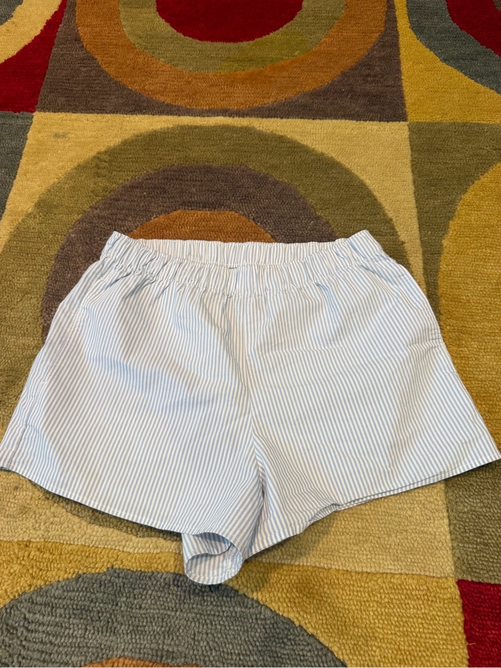 Like-New Hollister Co. Sleep Pajama Blue White Stripe Boxer Shorts Women’s Small